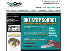 Tablet Screenshot of conquiptech.com